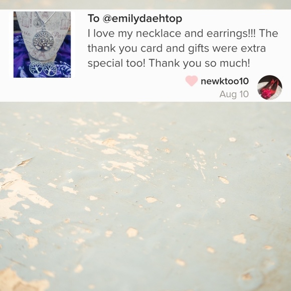 HP-Tree of Life Silver Earring&Necklace Set - Picture 5 of 5